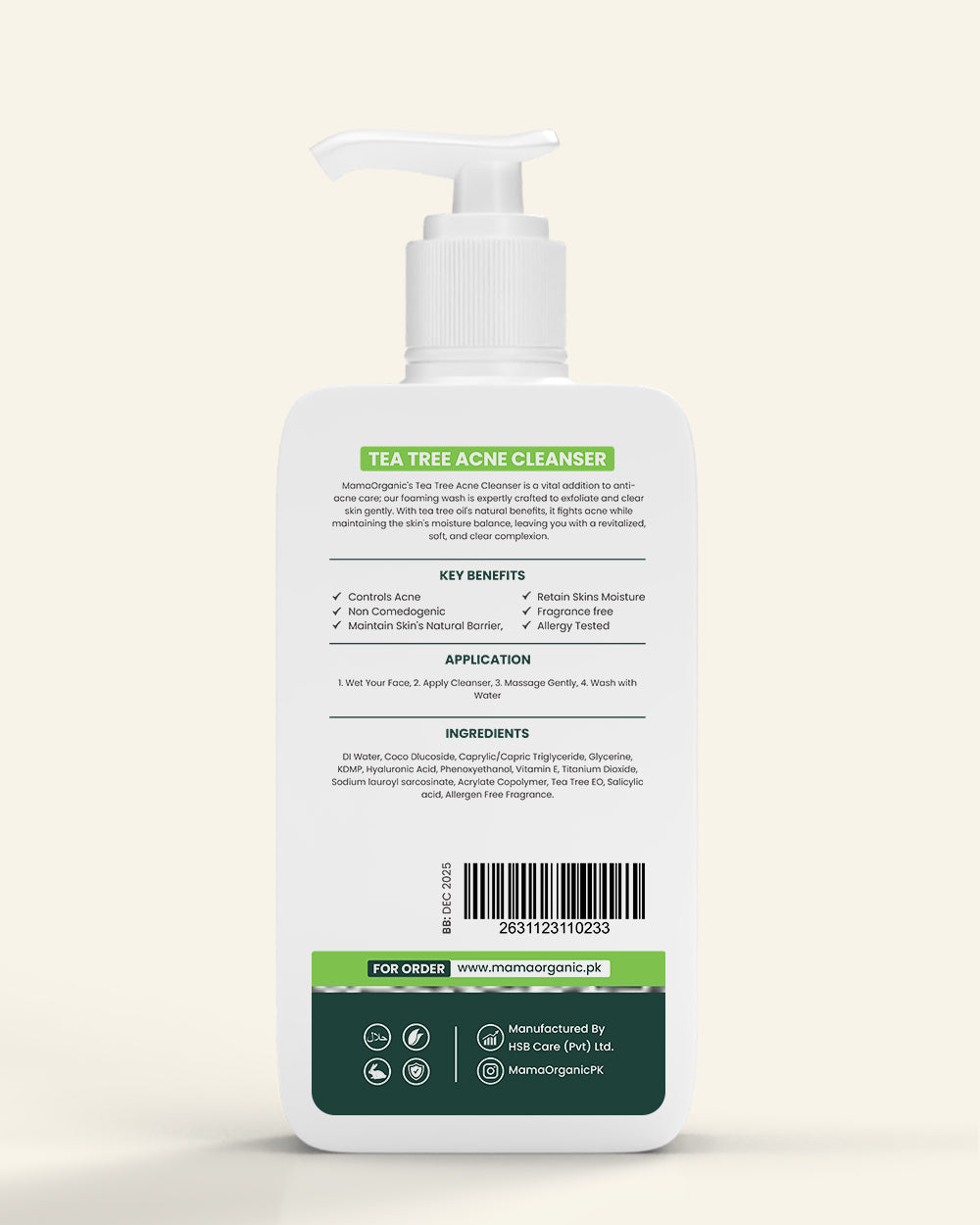 Tea Tree Cream to Foam Acne Cleanser 230ml in Pakistan
