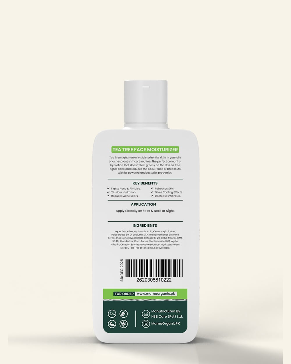 Tea Tree Oil Free Face Moisturizer 80ml in Pakistan