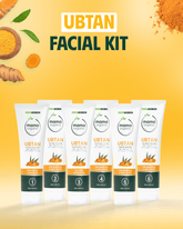 Ubtan Facial Kit for Skin Glow (25ml) | Cleanser 25ml + Scrub 25ml + Soothing Gel 25ml + Massage Cream 25ml + Mask 25ml + Glow Cream 25ml