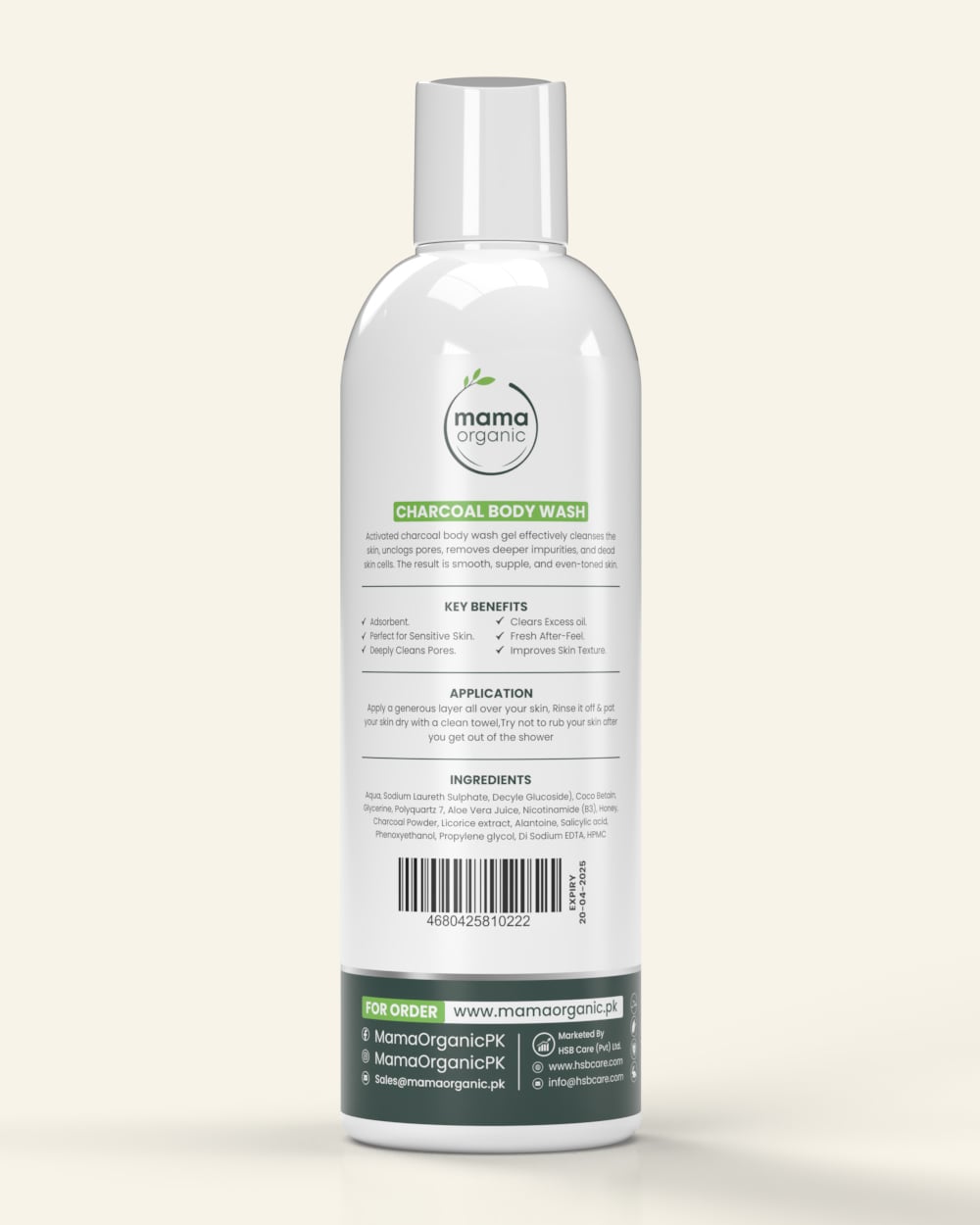 Activated Charcoal Body Wash in Pakistan