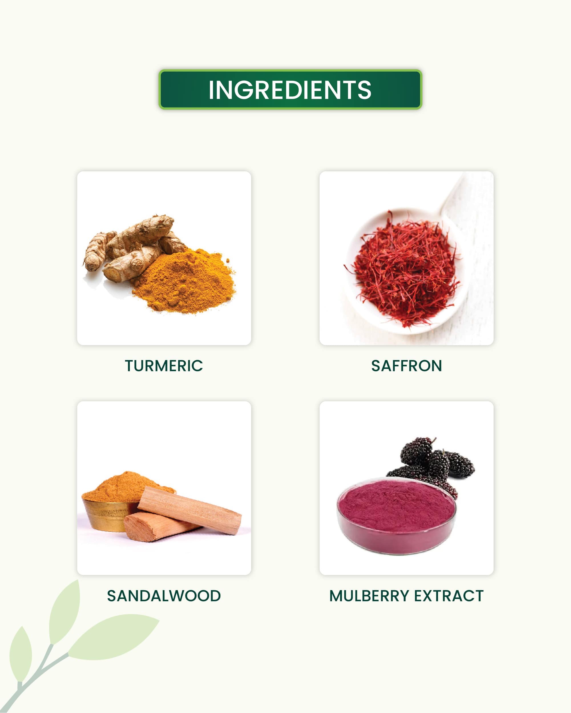 Ubtan Face Wash Key Ingredients