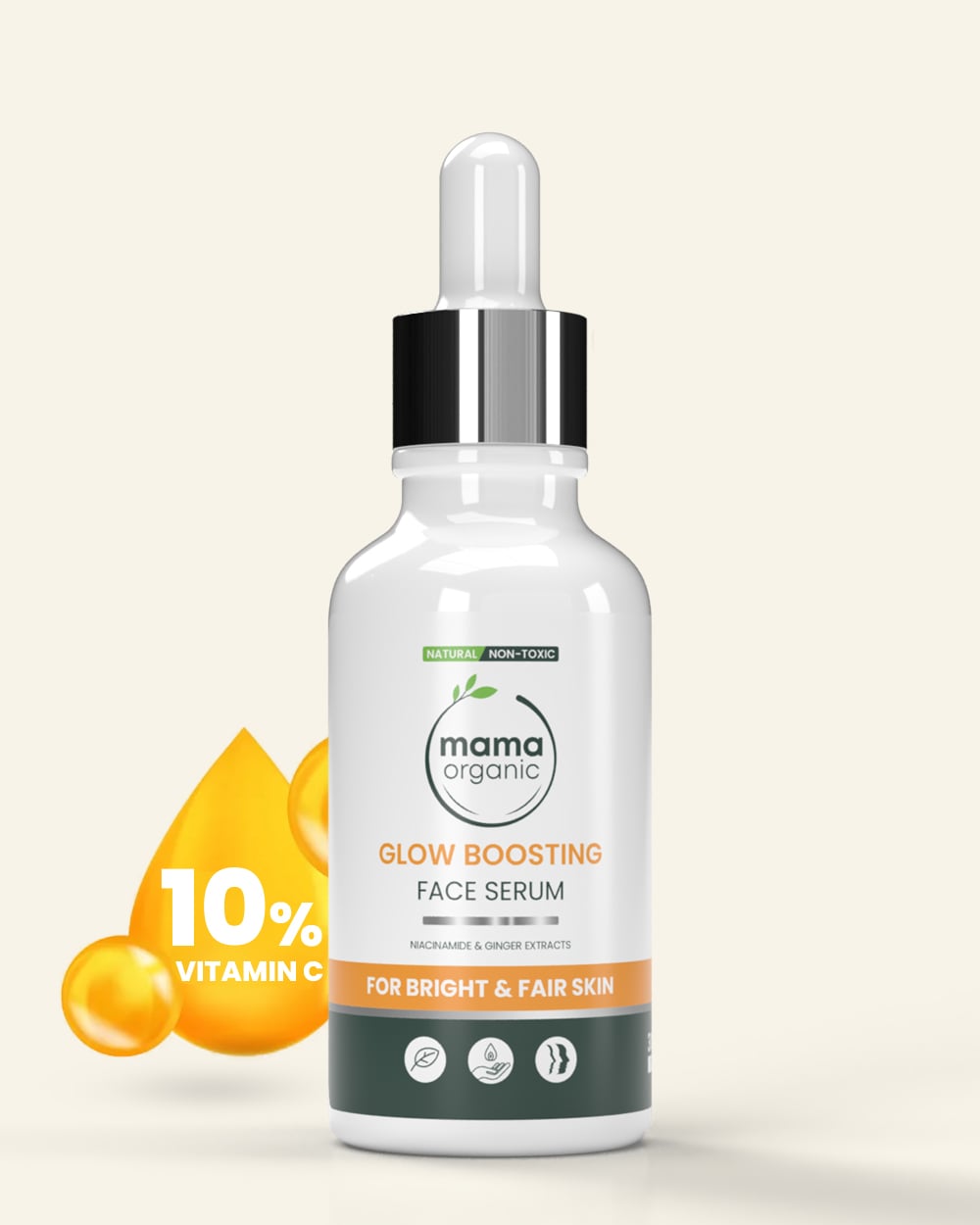 Glow Boosting Face Serum - 30ml For Brighten & Fair Skin With Niacinamide & Ginger Extract