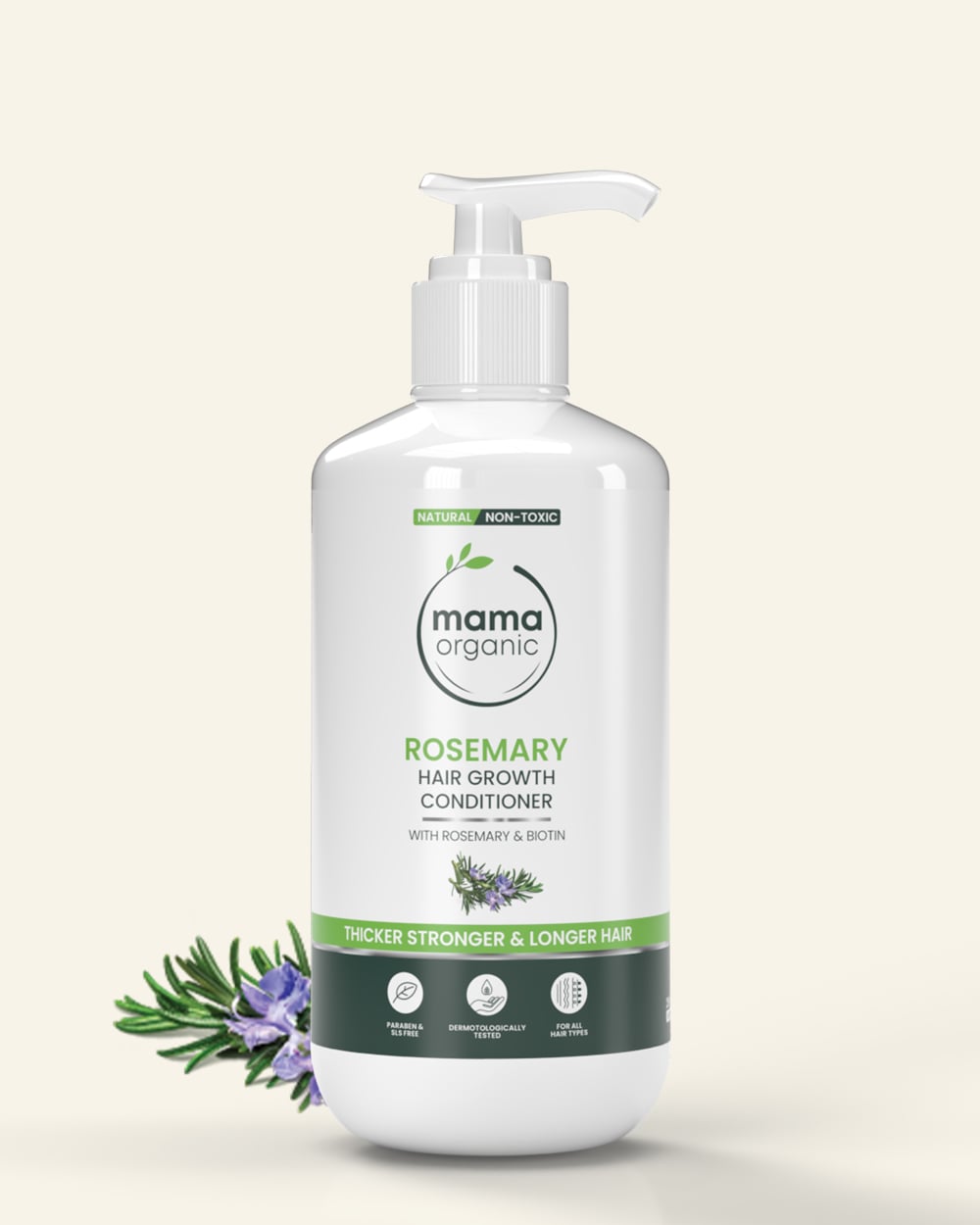 Rosemary Hair Growth Conditioner - 250ml for Long & Healthy Hair - Natural & Non Toxic
