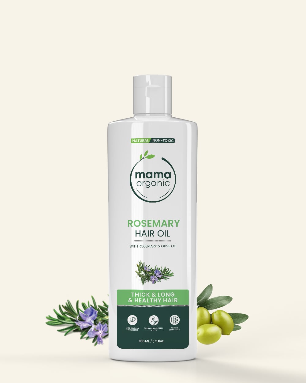 Rosemary Hair Oil - 100ml for Long & Healthy Hair - Natural & Non Toxic