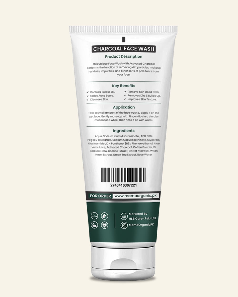 Charcoal Face Wash 100ml in Pakistan