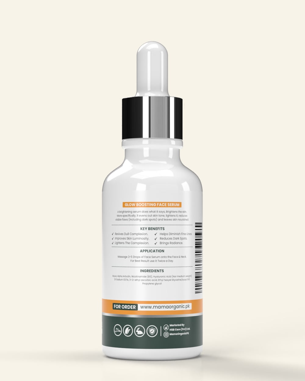 Glow Boosting Face Serum For Brighten & Fair Skin With Niacinamide & Ginger Extract - 30ml