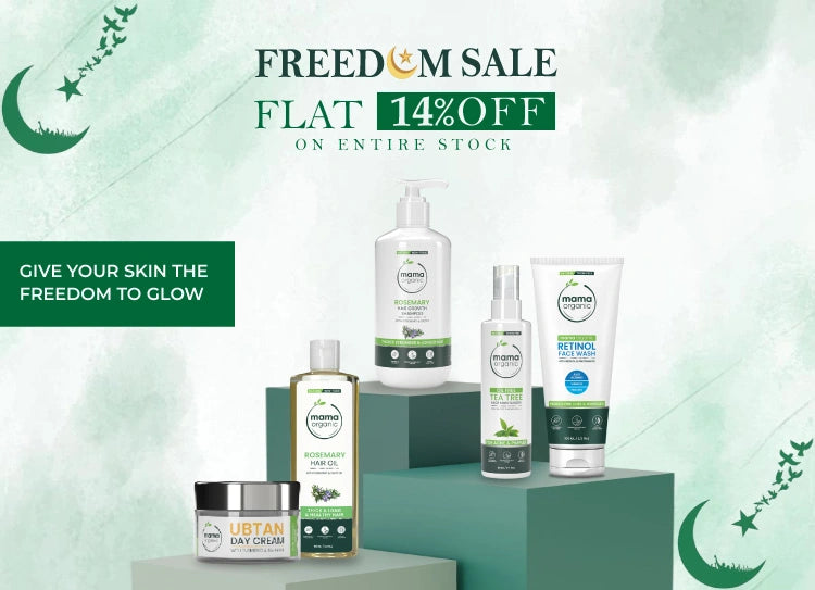 Mama Organic Azadi Sale Banner