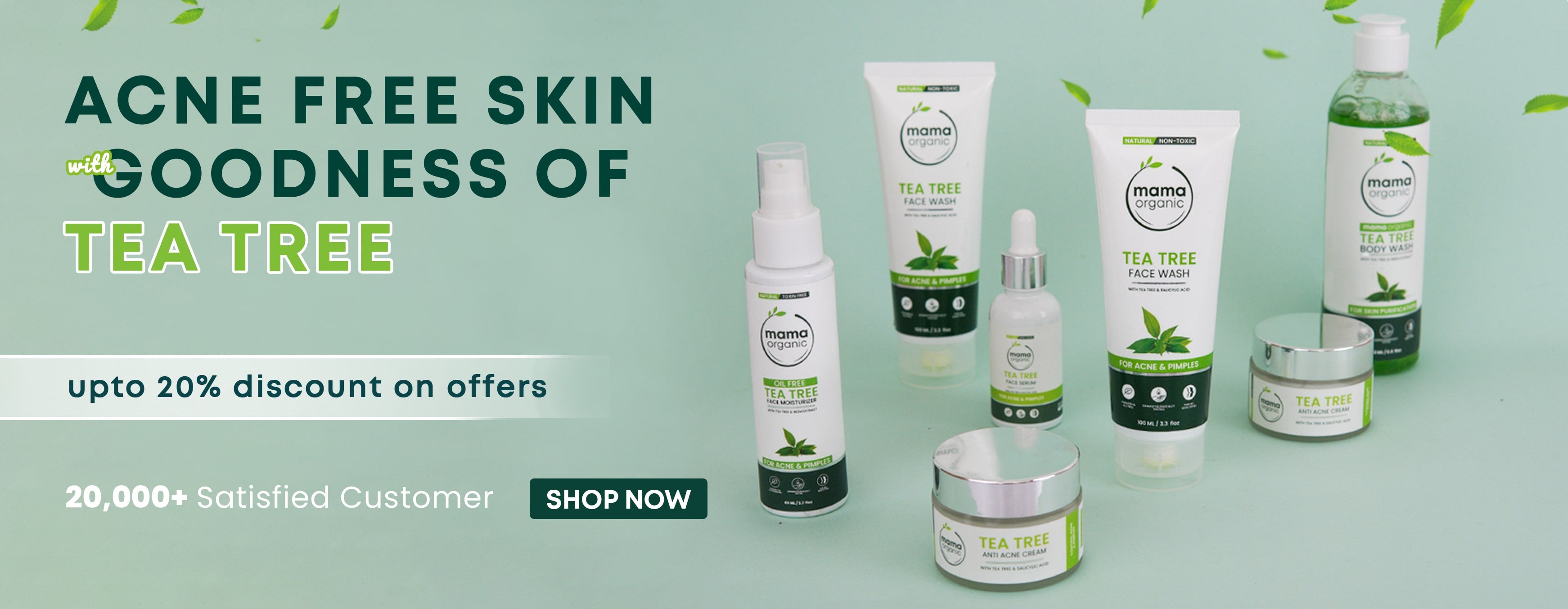 Mama Organic Tea Tree Range Banner