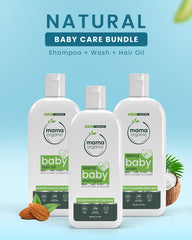 Natural Baby Care Bundle (Oil 100ML + Shampoo 100ML + Baby Wash 100ML)