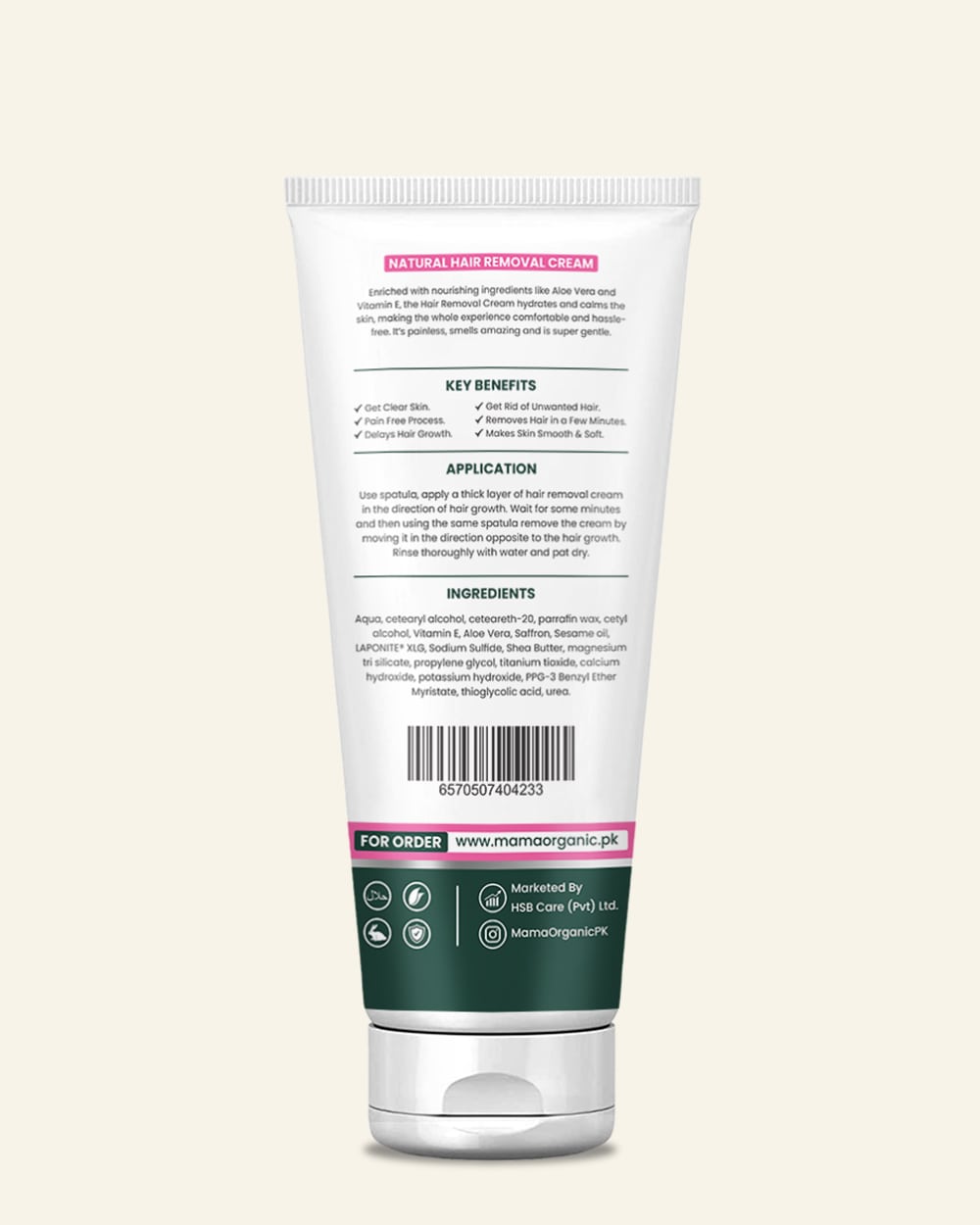Natural Hair Removal Cream in Pakistan