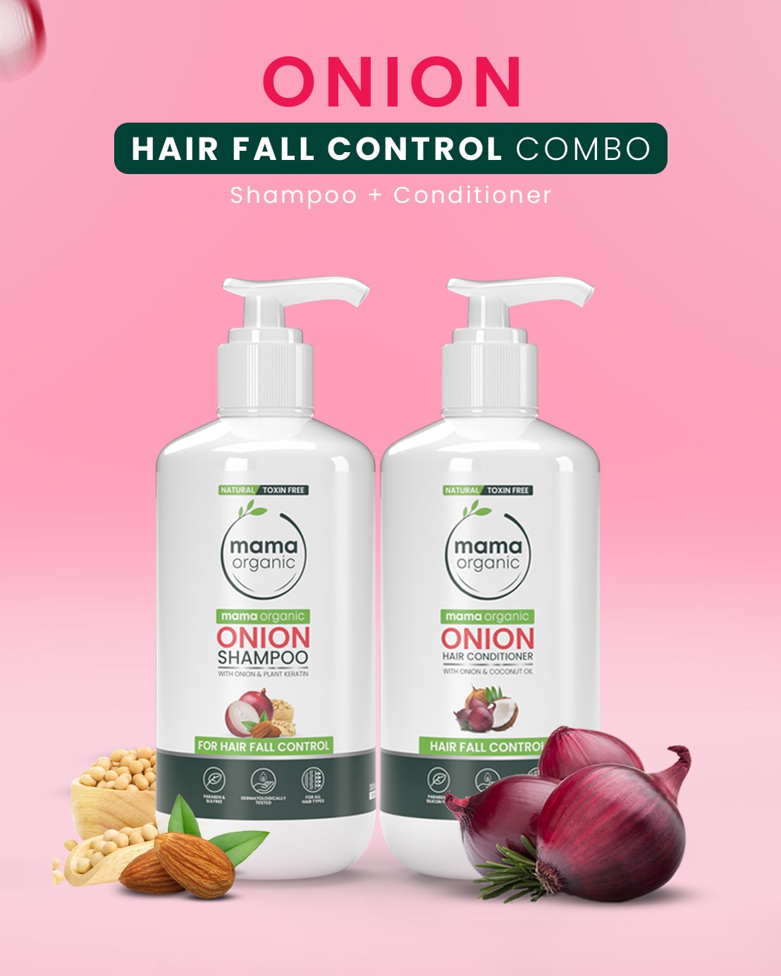 Onion Hair Fall Control Combo Shampoo + Conditioner