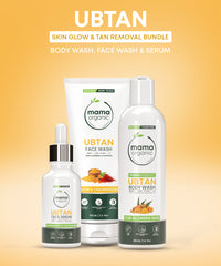 Ubtan Skin Glow & Tan Removal Bundle 2 (Face Wash 100ML + Face Serum 30ML + Body Wash 250ML)