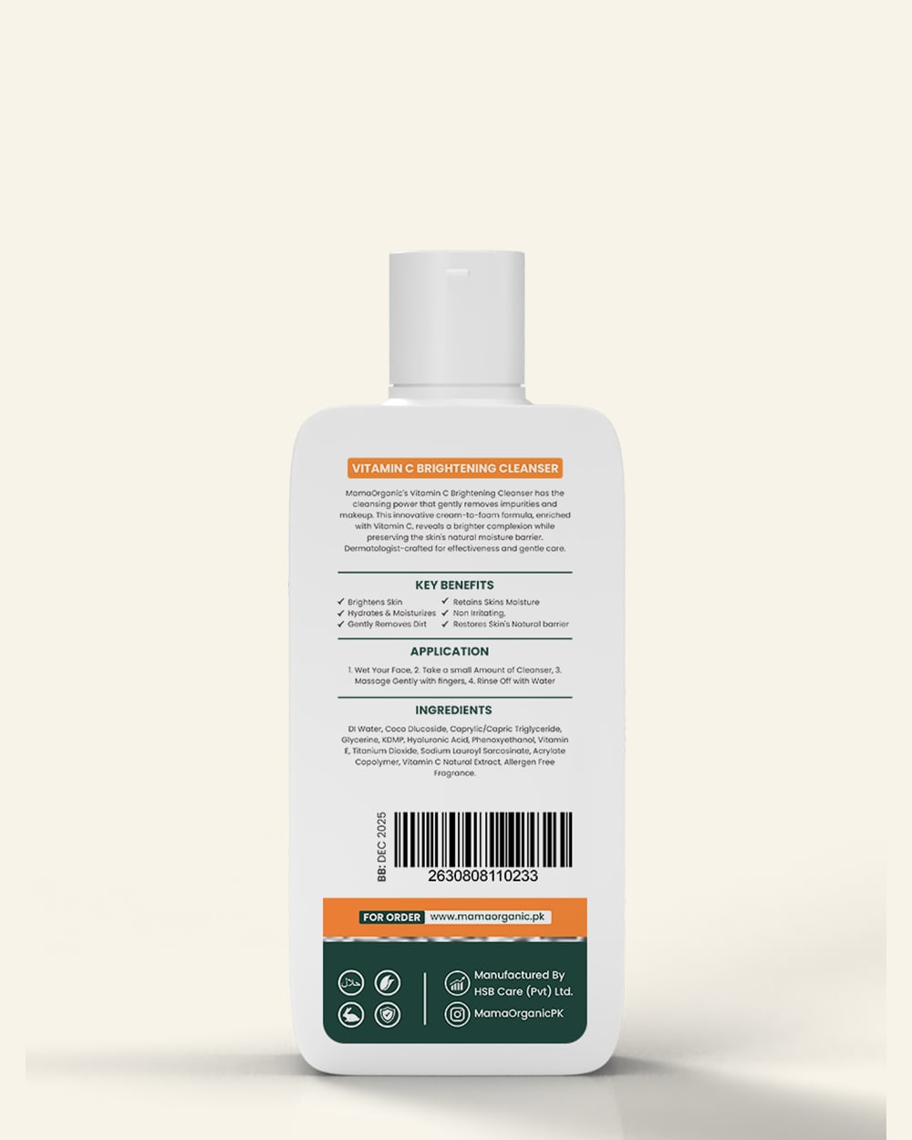 Vitamin C Cream to Foam Facial Cleanser 80ml in Pakistan