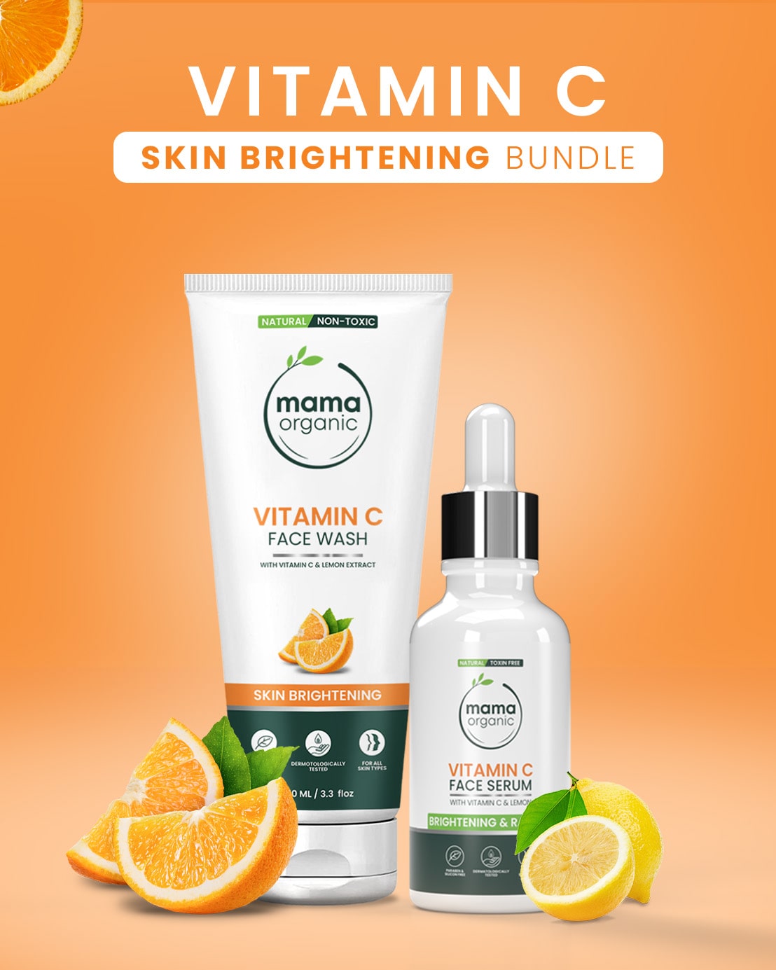 Vitamin C Skin Brightening Bundle | Flat 20% off – Mama Organic