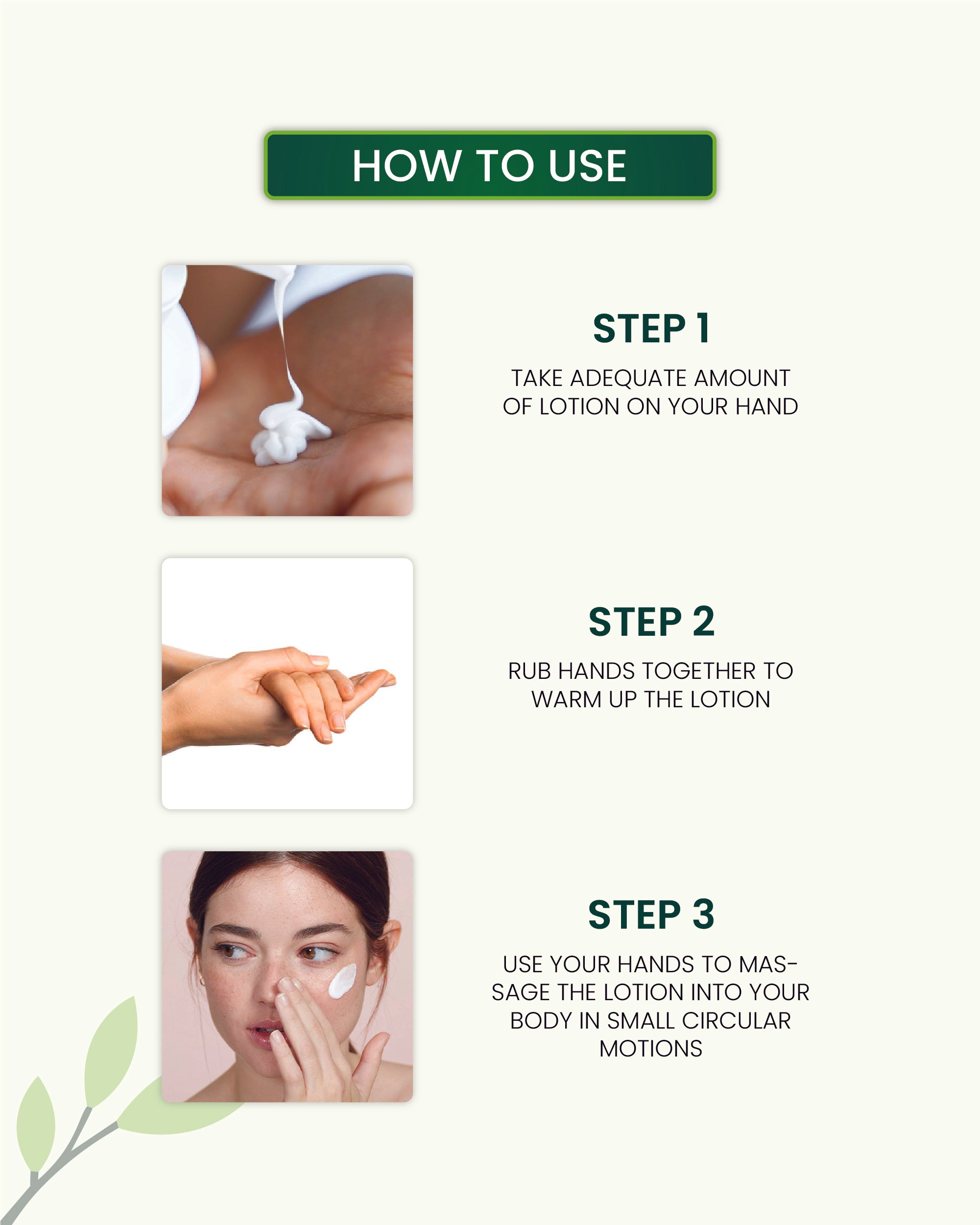 How to Use 3 in 1 Daily Suncreen Lotion