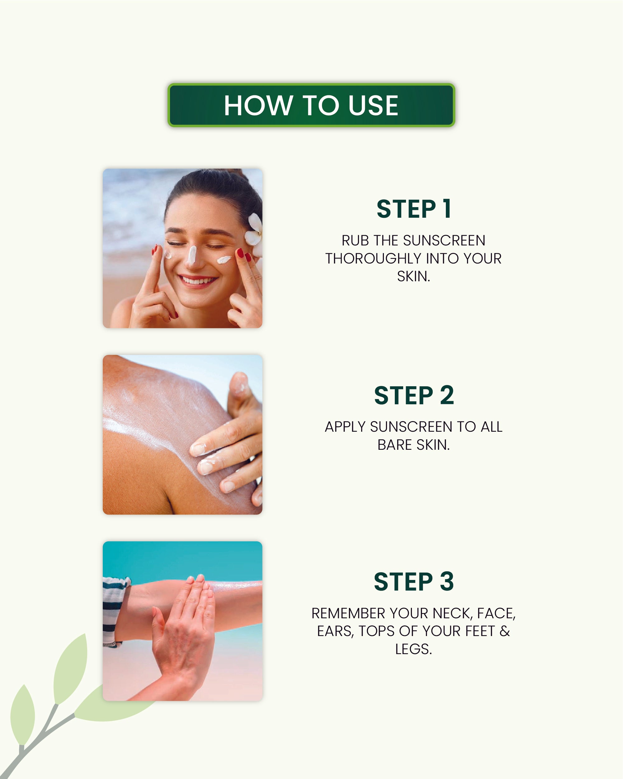 How to Use 3 in 1 Daily Sunscreen