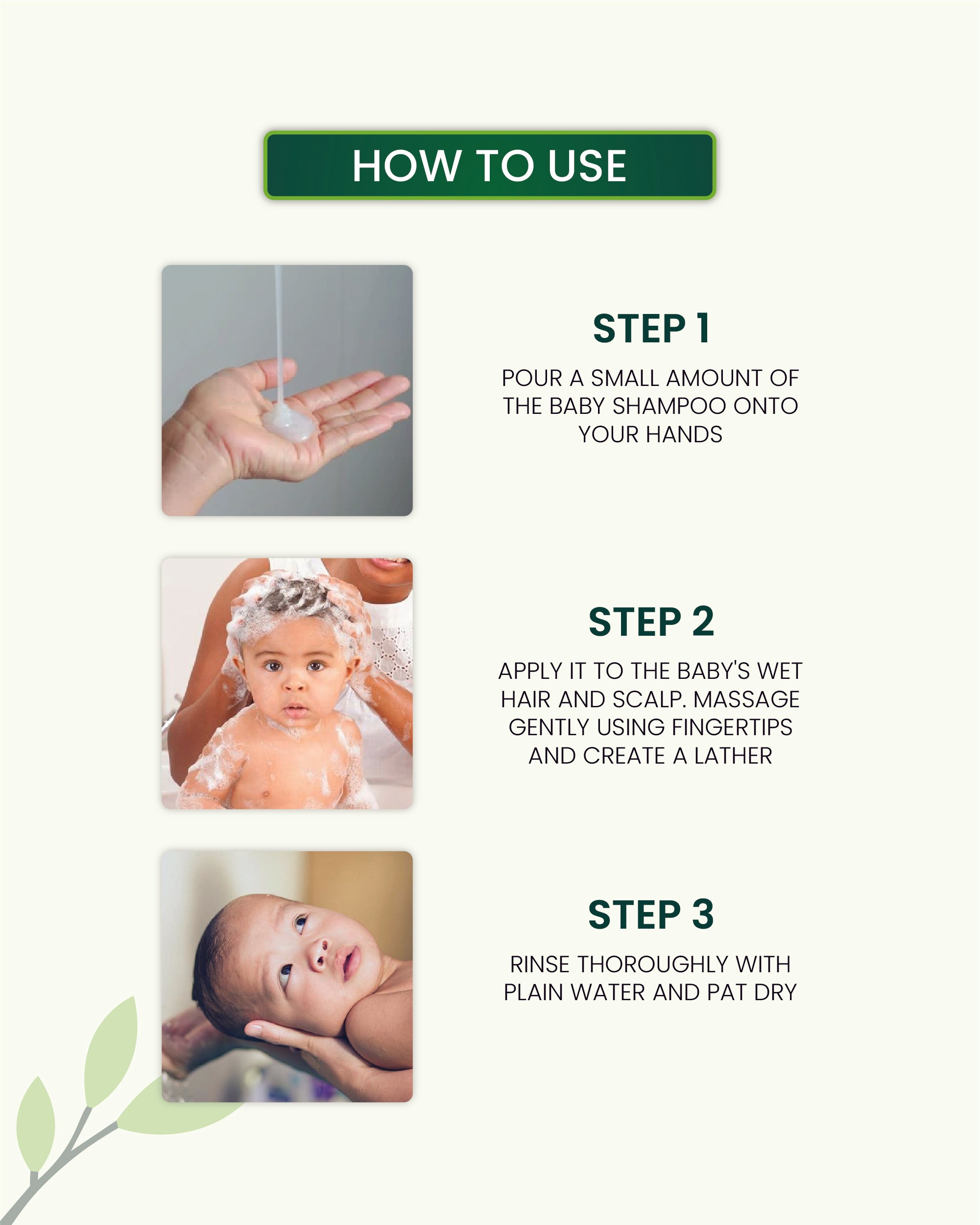 How to Use Gentle Baby Shampoo