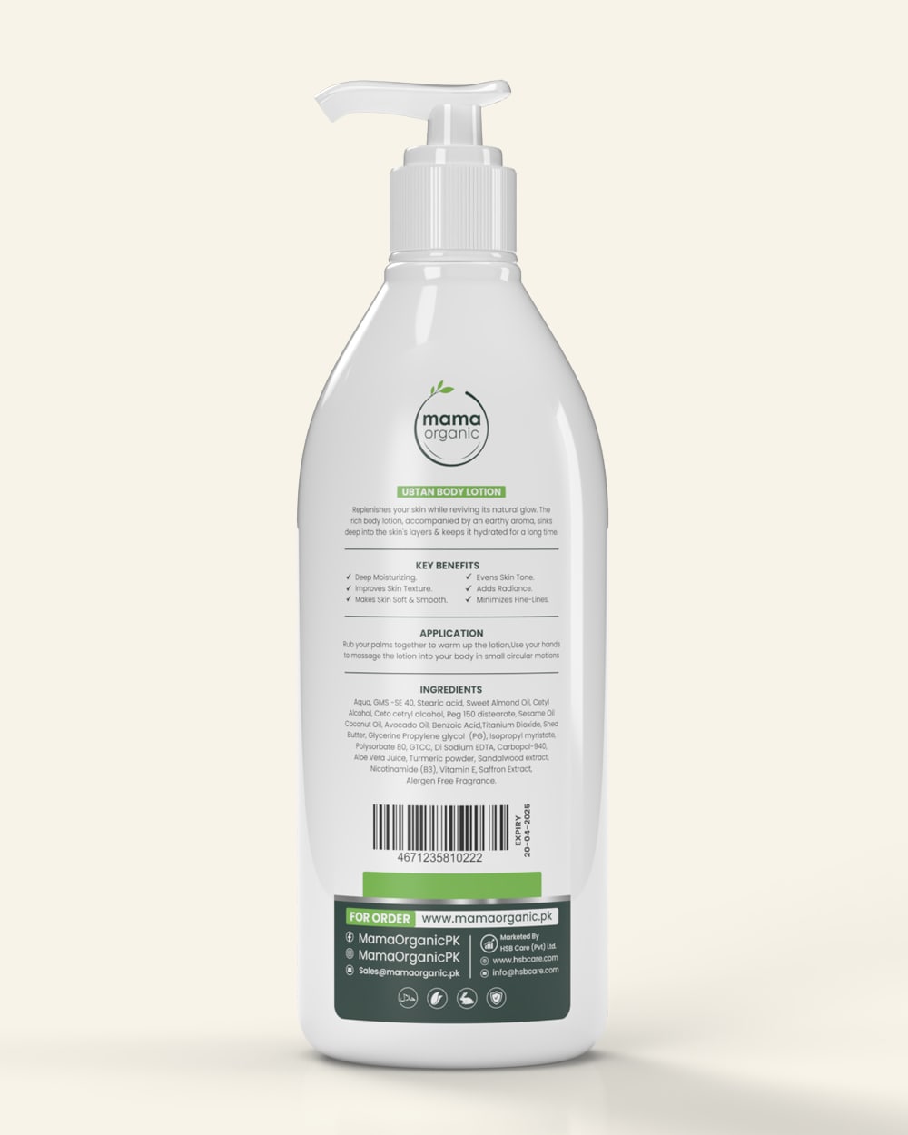 Ubtan Body Lotion 350ml in Pakistan