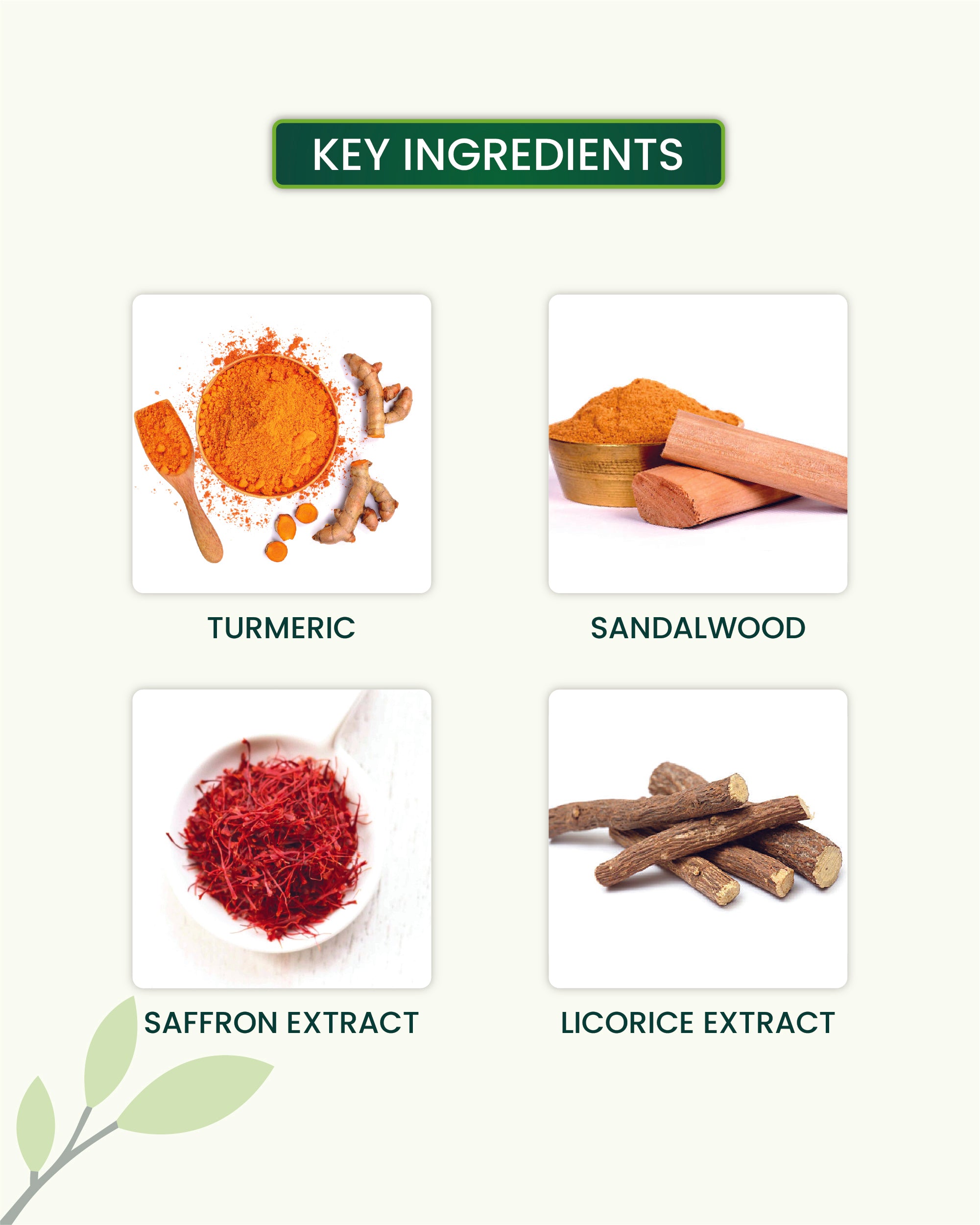 Ubtan Night Cream Key Ingredients