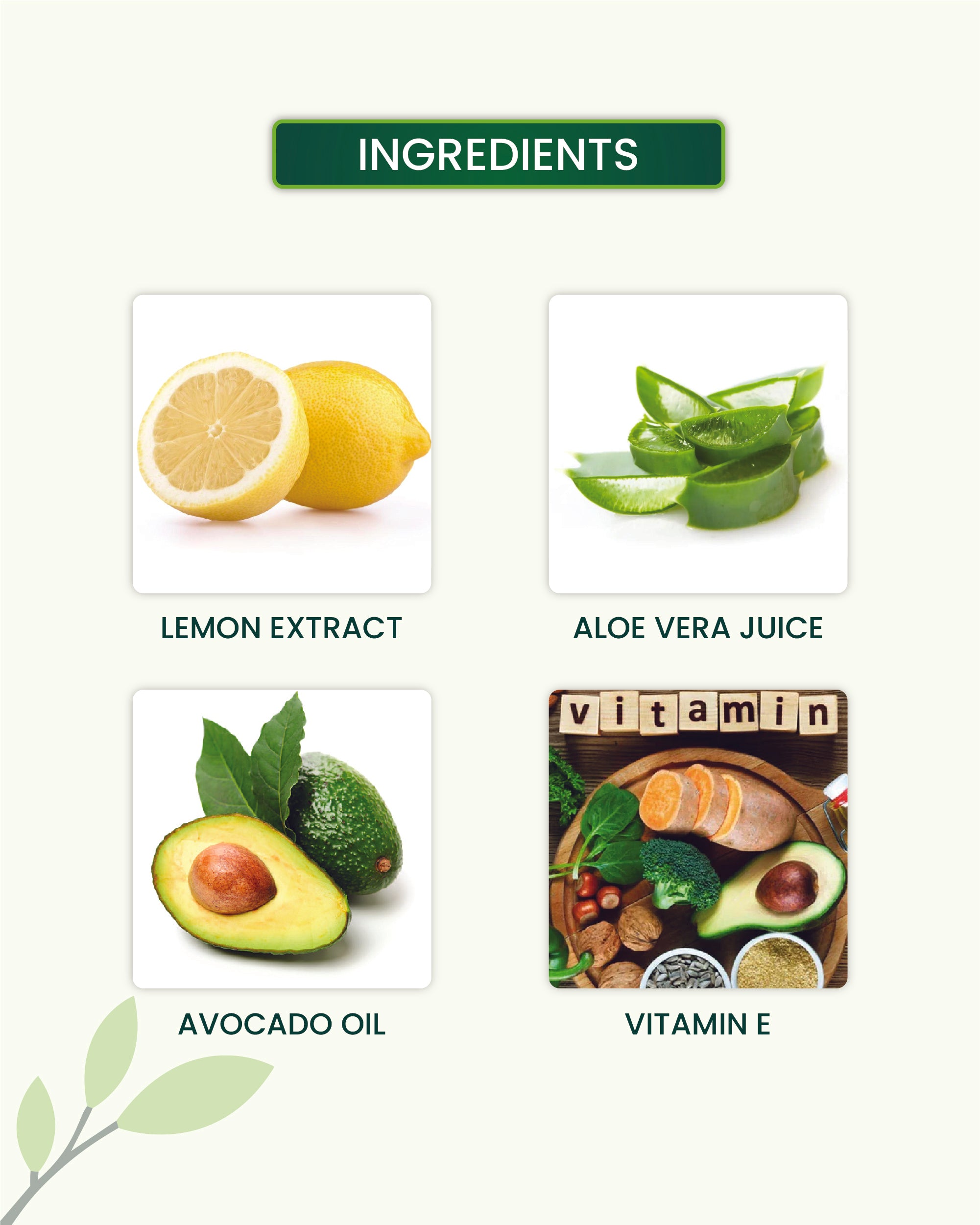 Vitamin C Body Lotion Key Ingredients