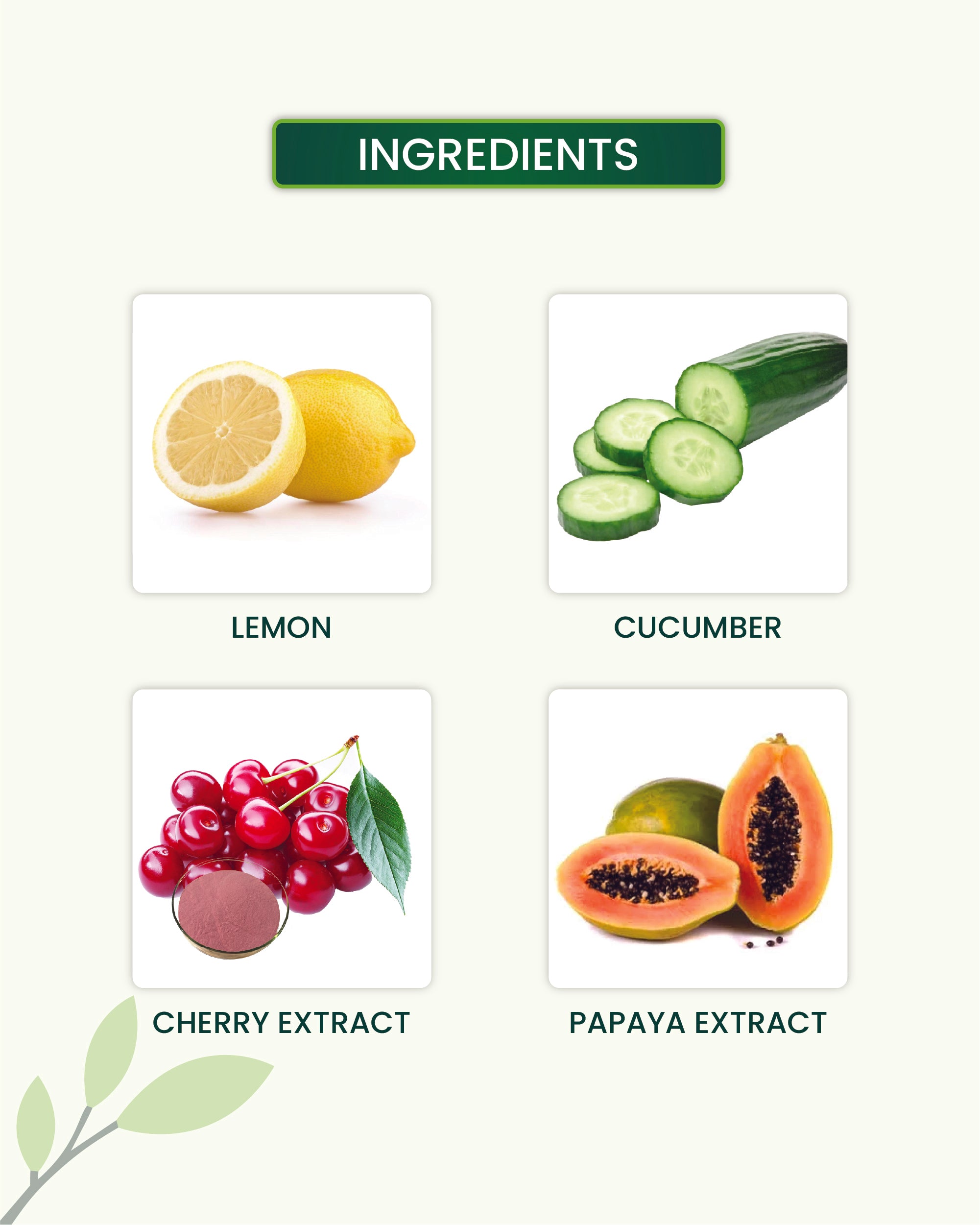 Vitamin C Face Mask Key Ingredients