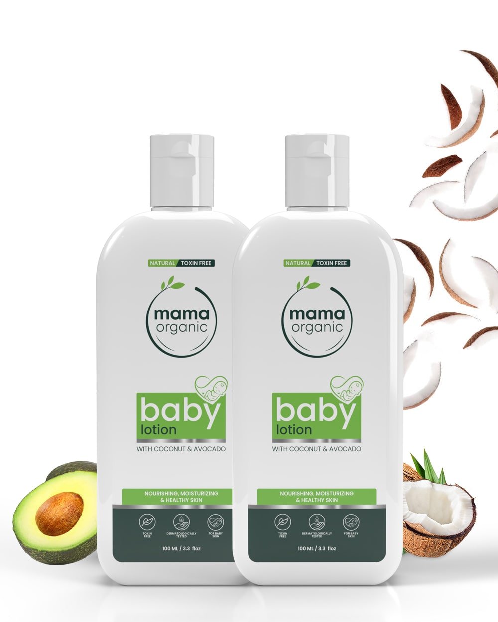 Baby Lotion 100ml Combo For Moisturising & Healthy Skin - Natural & Toxin-Free - MamaOrganic