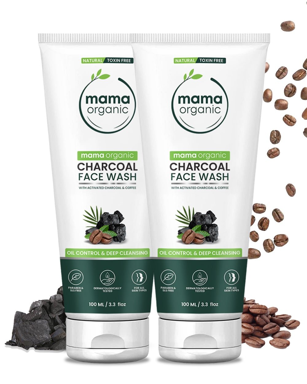 Charcoal Face Wash 100ml Combo for Oil Control - MamaOrganic