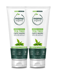 Tea Tree Face Wash 100ml Combo For Acne & Pimple - Natural & Toxin-Free - MamaOrganic